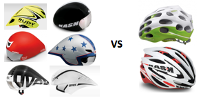 photos of helmets tested for project