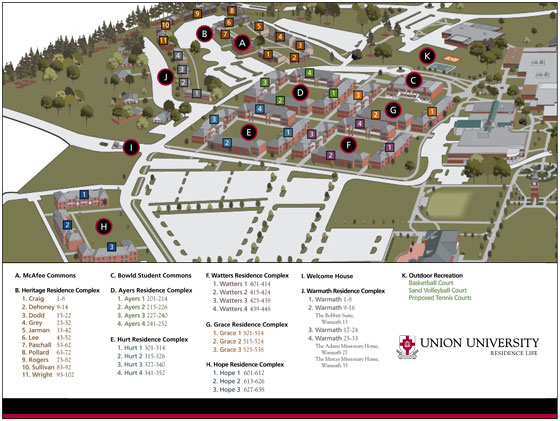 Residence Life Map