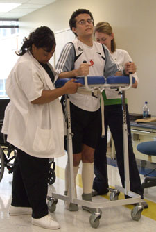 Wilson's injuries from the tornado took weeks of healing and rehabilitation. (Photo provided)