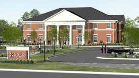 A rendering of the new building that Union University will build for its Hendersonville campus.