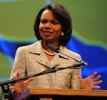 Rice: World needs U.S. economic prosperity, commitment to democracy