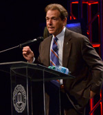 Saban urges Union audience to 'be a blessing'