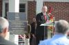 10/21/08 - President Dockery provides some opening words at the dedication of the Carl Grant Events Center.