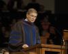 Dr. Michael Arrington gave the commencement address at the fall graduation. He spoke on <em>Living the Abundant Life</em>, and how students should appreciate the holistic Christian education they have received at Union.       - Photo by Jordan Buie