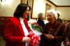 2/17/09 - Mary Ann Poe, social work chair, fellowships with Altrusa members after receiving the honor of being named Altrusa International Club's Woman of the Year. - Kristi McMurry