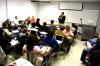 Keith Bates, assistant professor of history, teaches during the Spring 2009 semester. - Photo by Kristi McMurry