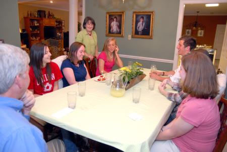 Union Students were served a home-cooked meal by Dr. Bill and Alice Nettles as part of Be Our Guest.