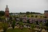 Graduates file onto the Great Lawn for spring graduation. - Photo by Angela Abbamonte