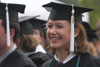 English major Ashley Guinn at Spring Graduation 2003 - Photo by Jim Veneman
