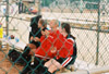05/146/03 - (L to R) Sara Batey, Mary Kosco, and Melissa McCue at the 2003 NAIA Softball World Series in Decatur, Ala. versus the University of Mary.