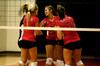 Union celebrates a point between plays during the match against Brescia (Ky.). - Photo by Sarah Palmer
