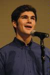 Andrew Spena, senior music major, leads in worship during a chapel service. - Photo by Sarah Palmer