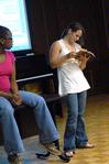 The MOSAIC Choir kicks off their practice with a devotional. - Photo by Kristi McMurry