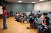 The MOSAIC Choir practices a new song together at the beginning of the fall 2009 semester. - Photo by Kristi McMurry