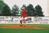 04/116/03 - Ed Grammer (1998 alumnas) pitches at the 2003 �鶹��Ƶ Baseball Alumni Game.