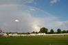 A rainbow shines over the soccer field while Union faces Lyon (Ark.) on Sept. 22. - Photo by Sarah Palmer