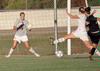 Laura Pla prepares to stop a shot from a Union (Ky.) player. - Photo by Tommy Sadler
