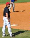 Joseph Talley, assistant coach, fall scrimmage game. - Photo by Steven Aldridge