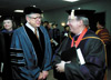 05/21/01 - President David S. Dockery fellowships with Chuck Colson prior to Colson's address at Union's Spring 2001 graduation.
