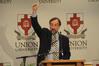 Dr. Harry L. Poe delivered an address entitled "The Gospel and Its Meaning: Implications for Southern Baptists and Evangelicals" at the Southern Baptists, Evangelicals and the Future of Denominationalism Conference. - Photo by Morris Abernathy