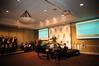Chris Matthews, chair of the music department, leads music during the Wednesday evening worship service at the Southern Baptists, Evangelicals and the Future of Denominationalism conference. - Photo by Morris Abernathy