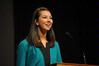 Union Junior Katie Mohler introduces her father, Al Mohler, in chapel before his address at the Southern Baptists, Evangelicals and the Future of Denominationalism conference. - Photo by Morris Abernathy