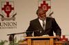 Robert Smith, associate professor of divinity at Beeson Divinity School, preaches at the Wednesday evening worship service during the Southern Baptists, Evangelicals and the Future of Denominationalism conference.  - Photo by Megan Bailey