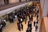 Guests gather in the lobby of the Carl Perkins Civic Center before the 2009 Scholarship Banquet. - Photo by Megan Bailey