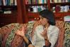 Prior to the 2009 Scholarship Banquet, President Dockery and Condoleezza Rice spent some time in his office discussing a wide range of subjects including the future of Christian Higher Education.  - Photo by Morris Abernathy