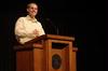 David Platt, senior pastor at The Church at Brook Hills, encourages students to live sacrificially during the Faith In Practice chapel on Thursday, Oct. 22. - Photo by Beth Spain
