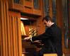 Organist Ken Cowan was the featured performer for this year’s McAfee Organ Concert. Cowan is assistant professor of organ at Westminster Choir College of Rider University in Princeton, N.J. - Photo by Morris Abernathy
