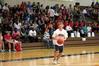 10/22/09 - Brett Barry, freshman member of the Union men's golf team, prepares to shoot a three point shot for a competition during Bulldog Madness, an annual event that gets students and community members pumped for the upcoming basketball season.