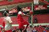 10/22/09 - Tacuma Alexander, senior, goes up for a shot during a scrimmage for Bulldog Madness. - Kristi McMurry