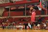 10/22/09 - Samuel Danache,  sophomore, does a slam dunk for the judged dunking contest during Bulldog Madness.