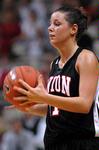 11/308/09 - �鶹��Ƶ senior Kaitlin Dudley throws a ball into play during the exhibition game versus Vanderbilt on Friday, Oct. 30.