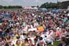 The family-filled crowd waits eagerly for Jump 5 at a concert sponsored by Union in Franklin, Tenn.  Nearly 7,000 people attended the concert. - Photo by Jim Veneman
