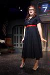Tiffany Wade, sophomore English major, plays Charlie, a secretary for a top intelligence agency in the Union University Players' production of "Zombies from the Beyond." - Photo by Megan Bailey