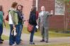 Mark Mogle, enrollment counselor, gives students and their families a tour of the campus during a recent Preview Day. - Photo by Kristi McMurry