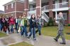 Mark Mogle, enrollment counselor, gives students and their families a tour of the campus during a recent Preview Day. - Photo by Kristi McMurry