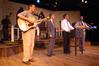 David Conway, Kip Arrowood, Dustin Perry, and Elijah Barnfield perform in Smoke on the Mountain. - Photo by Angela Abbamonte