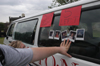 Students wait anxiously to see who will outlast all others in the van during the Young Alums-sponsored <i>Roadtrip to Nowhere</i>.  The Young Alums organization seeks to build a relationship between Union's Alumni department and current students. 
 - Photo by Justin Veneman