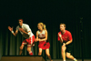 08/24/02 - FOCUS leaders John Reed, Ashli Sutton, and Keelan Cook perform a skit during the FOCUS Show 2002.
