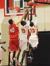 01/14/10 - Greg Truvillion (23), Martez Hawkins (13). - (ID:12740) - Taken by Morris Abernathy