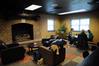 Students enjoy the study area in one of the lounge rooms in the Bowld Student Commons.  - Photo by Morris Abernathy