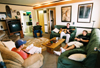 05/130/03 - Roommates Chris Pashley, Ian Ellis, Nick Ellis, and Bryan Plumb enjoy time together in their dorm room.