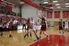 Kayla Hudson, junior political science major, drives toward the basket during a game against Freed Hardeman.  - Photo by Jordan Buie