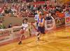 03/17/10 - Jessica Graves, senior journalism major, drives to the basket in Game 1 of the NAIA Women's Basketball National Tournament against Southwestern Assemblies of God University. The Lady Bulldogs won 86-47.