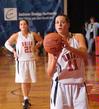 03/77/10 - Kaitlin Dudley, senior physical education and health major, shoots a free throw in Game 1 of the NAIA Women's Basketball National Tournament against Southwestern Assemblies of God University. The Lady Bulldogs won 86-47. 