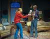 Jillian Barron, freshman theatre/speech major, and Ben Haws, freshman media communications major, perform as Molly Ralston and Christopher Wren in The Mousetrap presented by Union University Players.  - Photo by Morris Abernathy