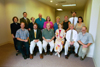 8/20/02 - Union's New Faculty for 2002-2003: Back Row (L to R) - Kina Mallard (Director of the Center for Faculty Development), Randy Shadburn (Education), Nan Thomas (Associate Director of the Center for Faculty Development), Richard Joiner (Music), Elizabeth Vaughn-Neeley (Education), Julie Bowman (English), Jenny Cowell (Business), Darren Michael (Theatre), and Victoria Romero (Language).  Front Row (L to R) - Andy Madison (Biology), Gene Fant (English), Donald Christensen (Business), Jeannette Russ (Engineering), Mark Dubis (Christian Studies), and Charlie Agnew (Art).